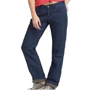 prAna Boyfriend Lined Jeans Women's Flannel Lined
